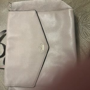 Kate Spade grayish lavender tote suede on both sides